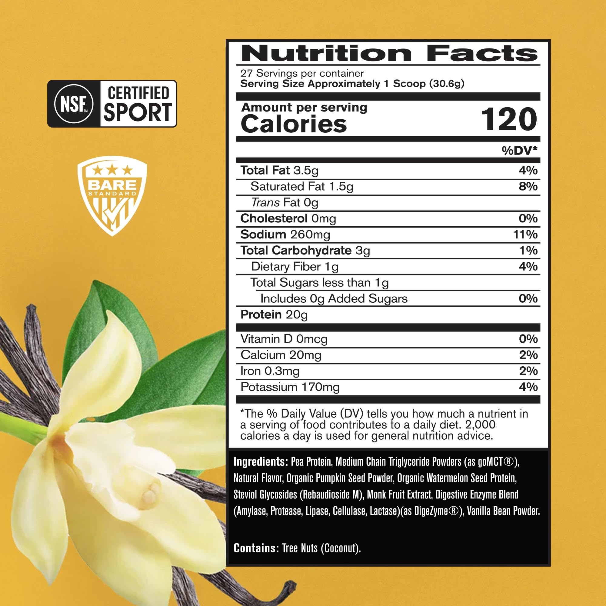 BPN Whey & Casein Protein Powder Blend - Vanilla Flavor, 25g Protein per Serving for Lean Muscle Recovery | Third Party Tested, 27 Servings | Ideal for Post-Workout Recovery, Muscle Growth & Fitness Enthusiasts