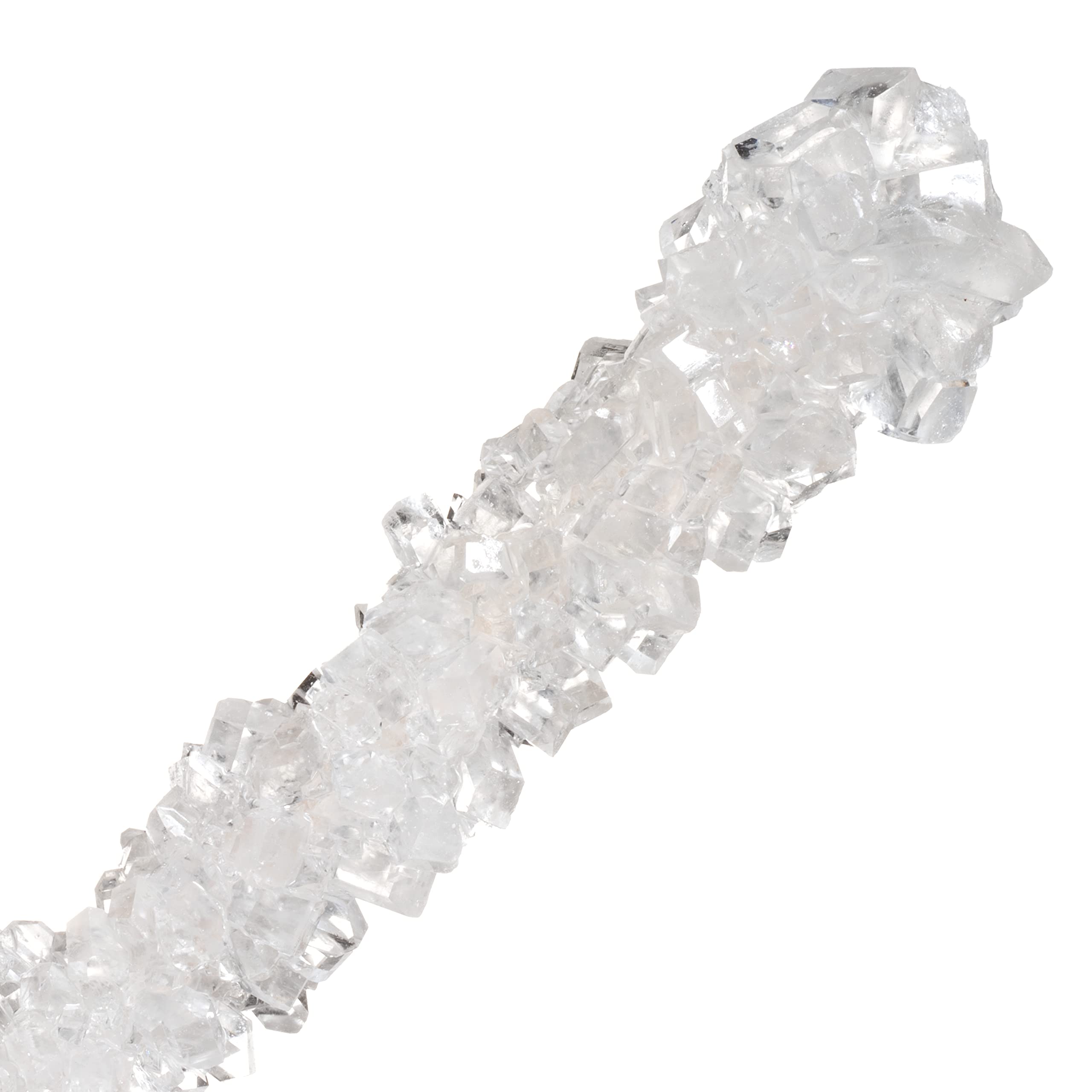 Original White Rock Candy Sugar Sticks - Sweet Sugar Flavored - 24 Individually Wrapped Pieces - Perfect for Birthday Parties, Baby Showers & Coffee Sweeteners