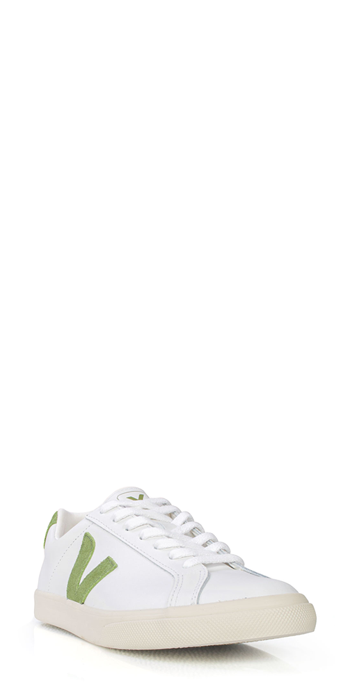 Esplar White Kiwi Leather Sneakers for Men & Women - Comfortable Casual Walking Shoes for Daily Wear, Office & Travel
