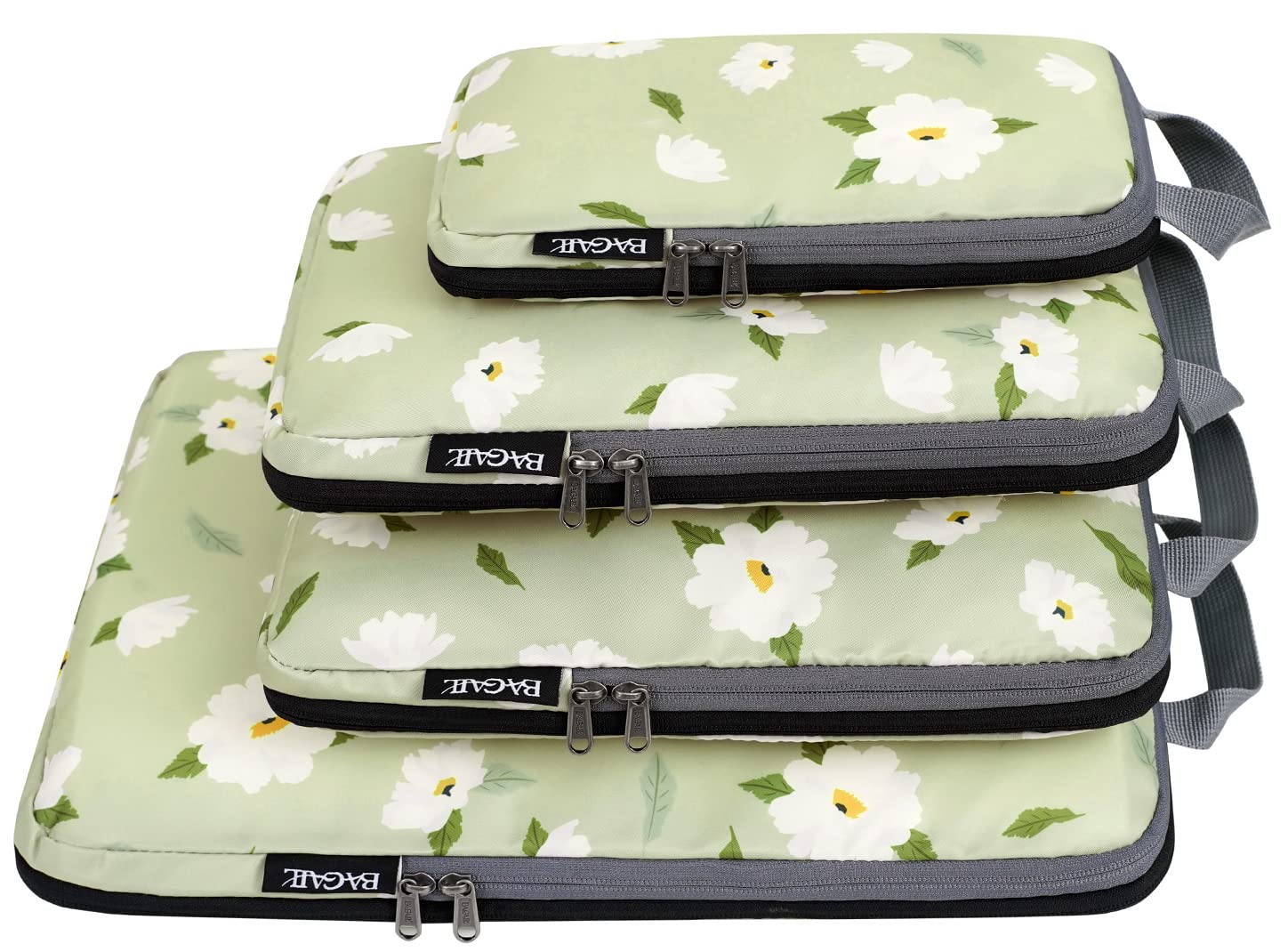 BAGAIL 4/5/6 Set Compression Packing Cubes - Expandable Travel Organizers for Suitcases & Luggage - Perfect for Business Trips, Vacations & Weekend Getaways