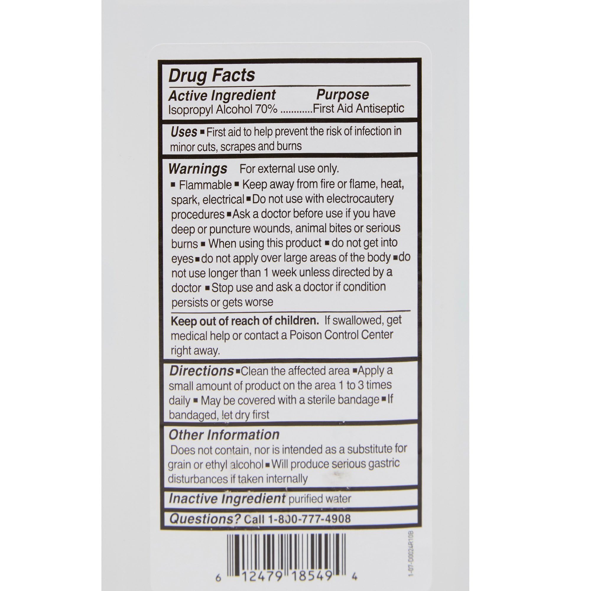 McKesson 70% Isopropyl Rubbing Alcohol USP - 12 Pack of 32 oz Bottles | First Aid Antiseptic for Wound Cleaning, Sanitizing Surfaces & Medical Use