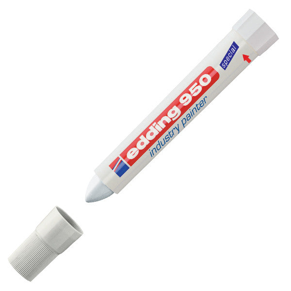 edding 950 Industrial Paint Marker - Permanent, Waterproof & Quick-Drying for Metal, Wood, Plastic & Glass - Ideal for Construction, DIY Projects & Automotive Marking