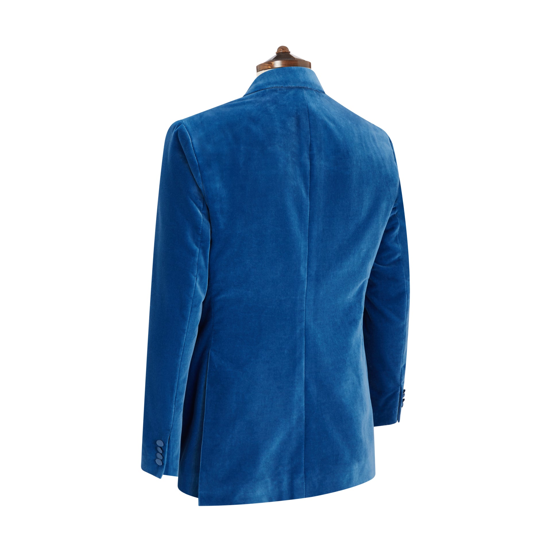 Balinteer Women's Blue Velvet Blazer Jacket - Soft Stretch Slim Fit Formal Coat for Office, Dinner & Special Occasions