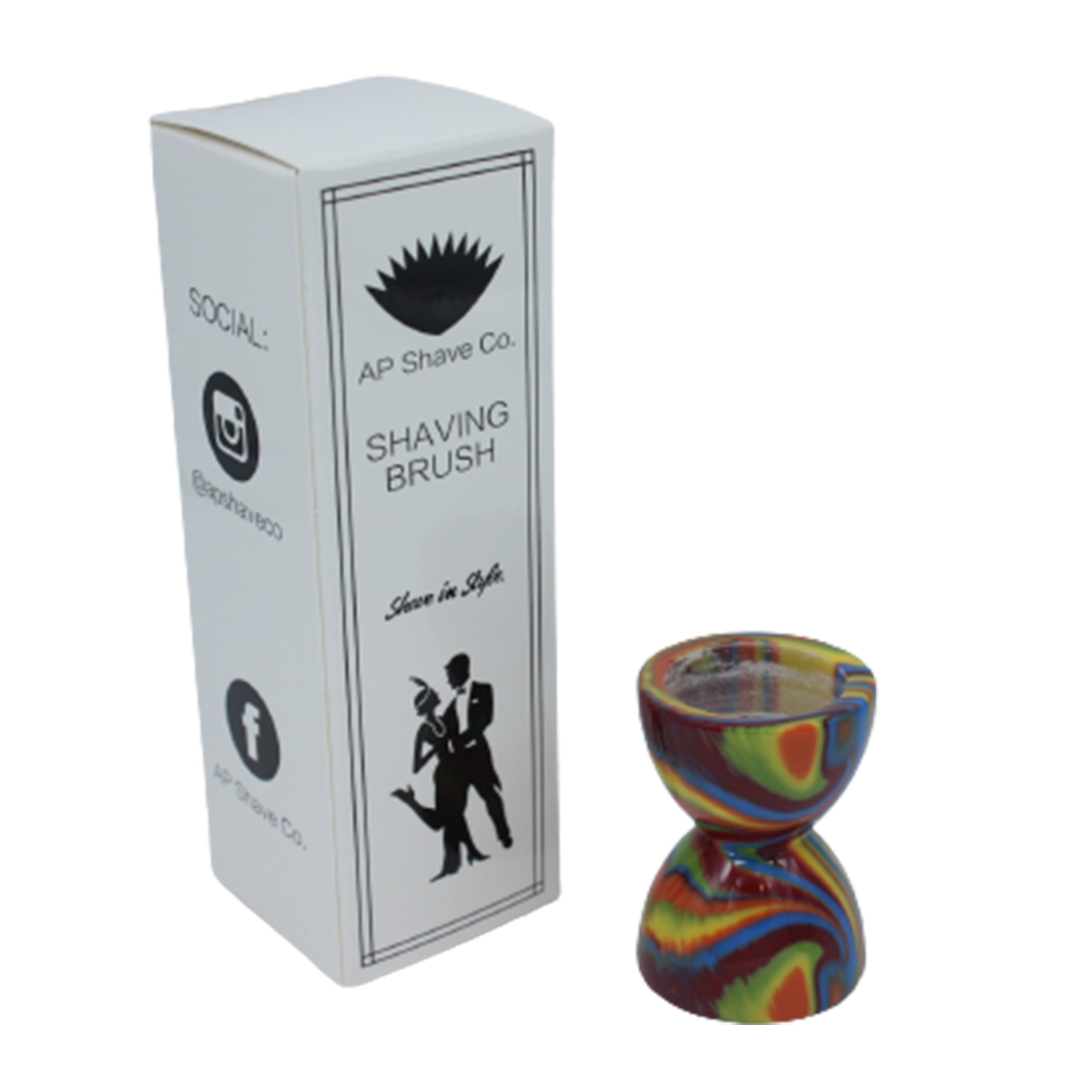 Premium Handcrafted Disco Shaving Brush Handle - Fits 24mm & 26mm Knots - Perfect for Wet Shaving & Grooming Gifts - Luxury Shave Accessory for Men's Beard Care Routine