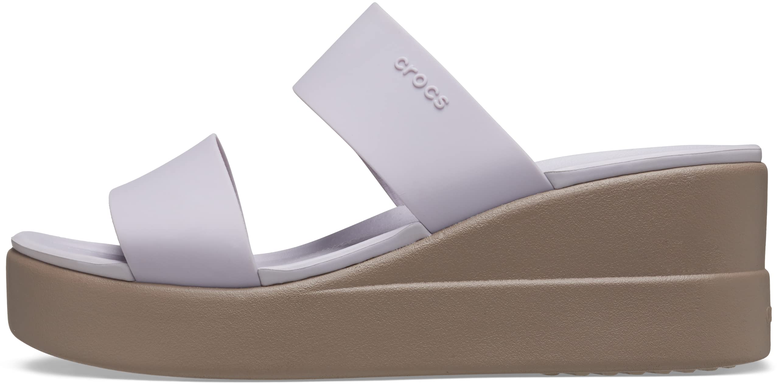 Crocs Women’s Brooklyn Mid Wedge Sandals - Comfortable Slip-On Platform Shoes for Women | Perfect for Summer, Beach, and Casual Outings