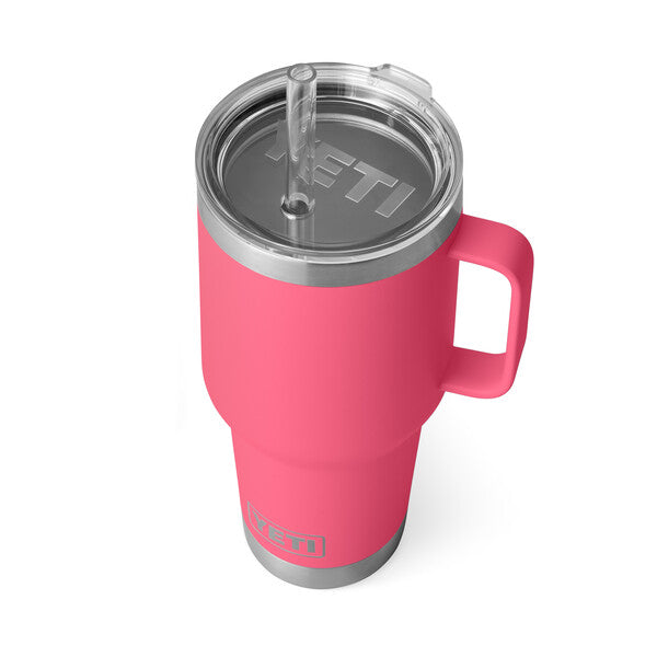 35 oz Rambler® Insulated Mug with Straw Lid - Tropical Pink | Leak-Proof & BPA-Free | Perfect for Hot & Cold Drinks at Home, Office, or Travel