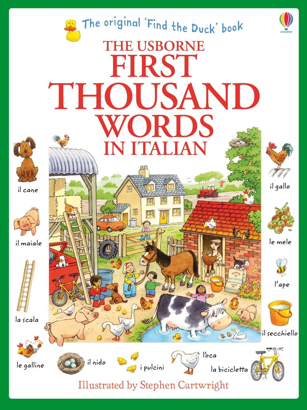 First Thousand Words in Italian - Usborne Illustrated Language Learning Book for Kids | Fun Italian Vocabulary for Beginners, Homeschool & Classroom Use