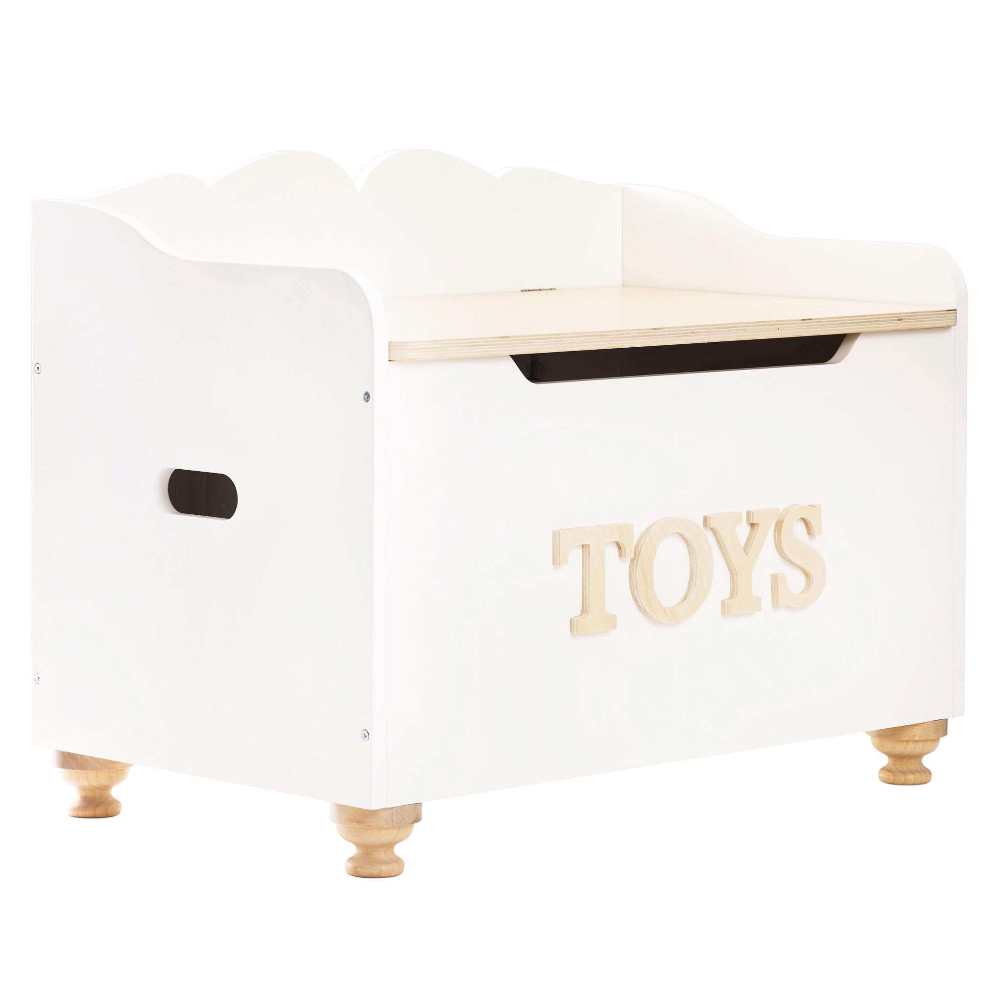 **Le Toy Van TV606 Large Wooden Toy Chest for Kids - Montessori Educational Storage, 68 x 43 x 53 cm, Holds Up to 50 kg, Soft-Close Hinges - Perfect for Nursery, Playroom & Bedroom Organization**