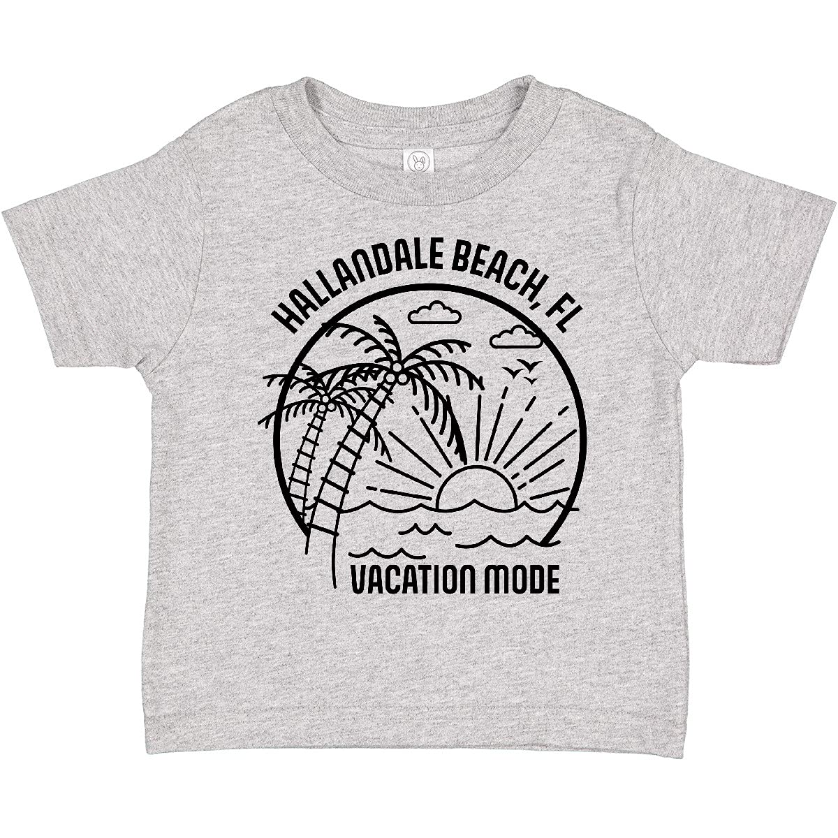 Inktastic Summer Vacation Mode Hallandale Beach Florida Toddler T-Shirt - Cute Graphic Tee for Kids, Boys & Girls - Perfect Beach Outfit, Florida Souvenir & Summer Vacation Gift
