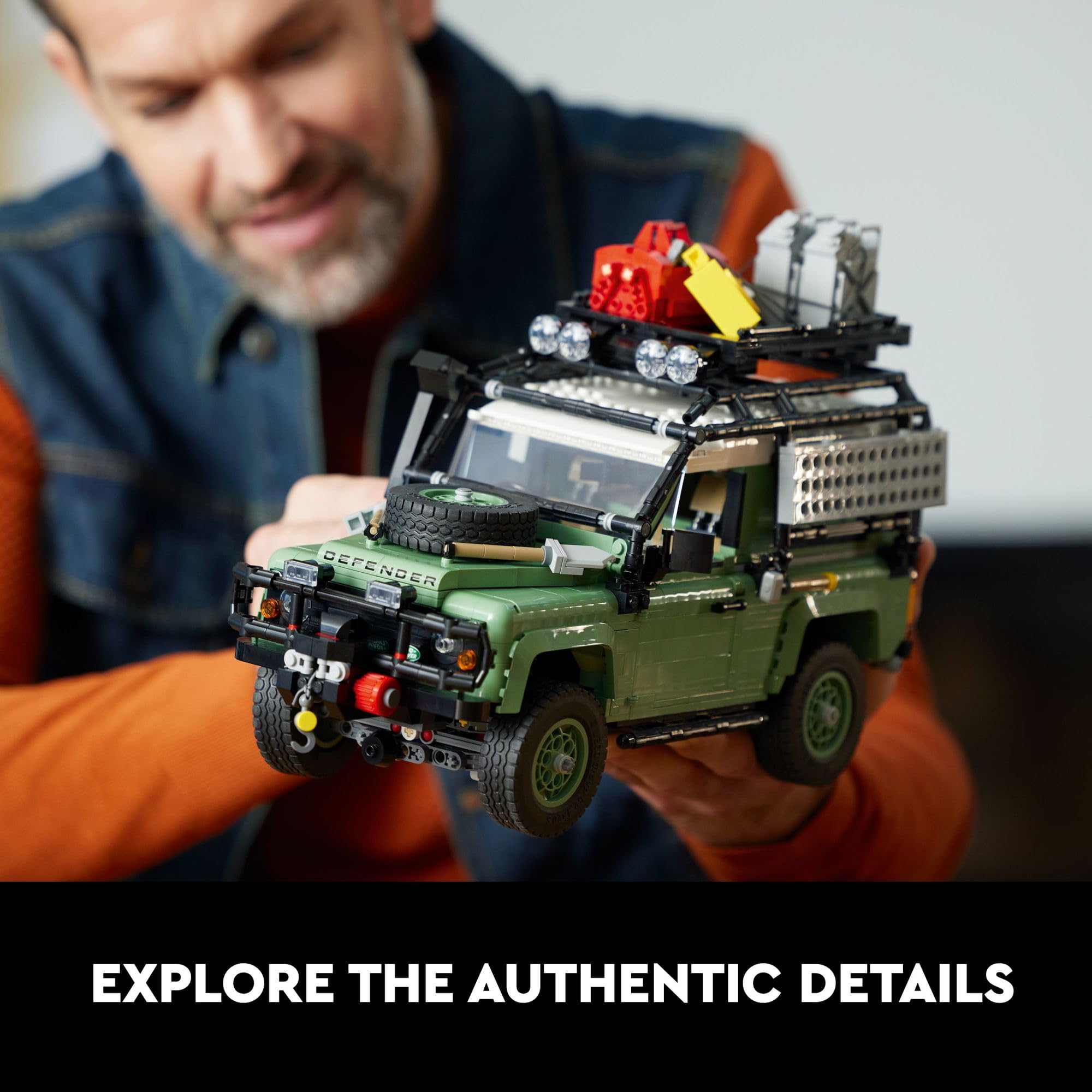 LEGO Icons Land Rover Classic Defender 90 Building Set - 2,083 Pieces, Model Car Kit for Adults & Teens, Perfect Gift for Classic Car Enthusiasts & Collectors | Display, Home Decor, DIY Project for Car Lovers