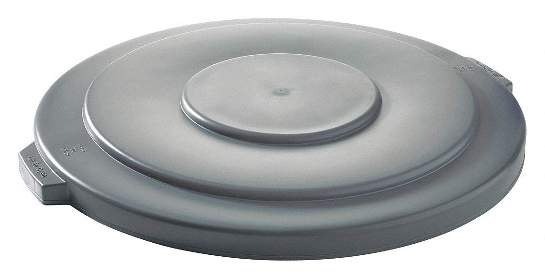 Snap-On Flat Trash Can Lid - Gray | Secure & Durable Garbage Bin Cover for Kitchen, Bathroom & Office Use