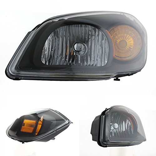 AKKON Replacement Headlights for 2007-2010 Pontiac G5 & 2005-2010 Chevy Cobalt | Front Lamps Compatible with 2005-2006 Pontiac Pursuit | Perfect for Night Driving & Car Restoration Projects