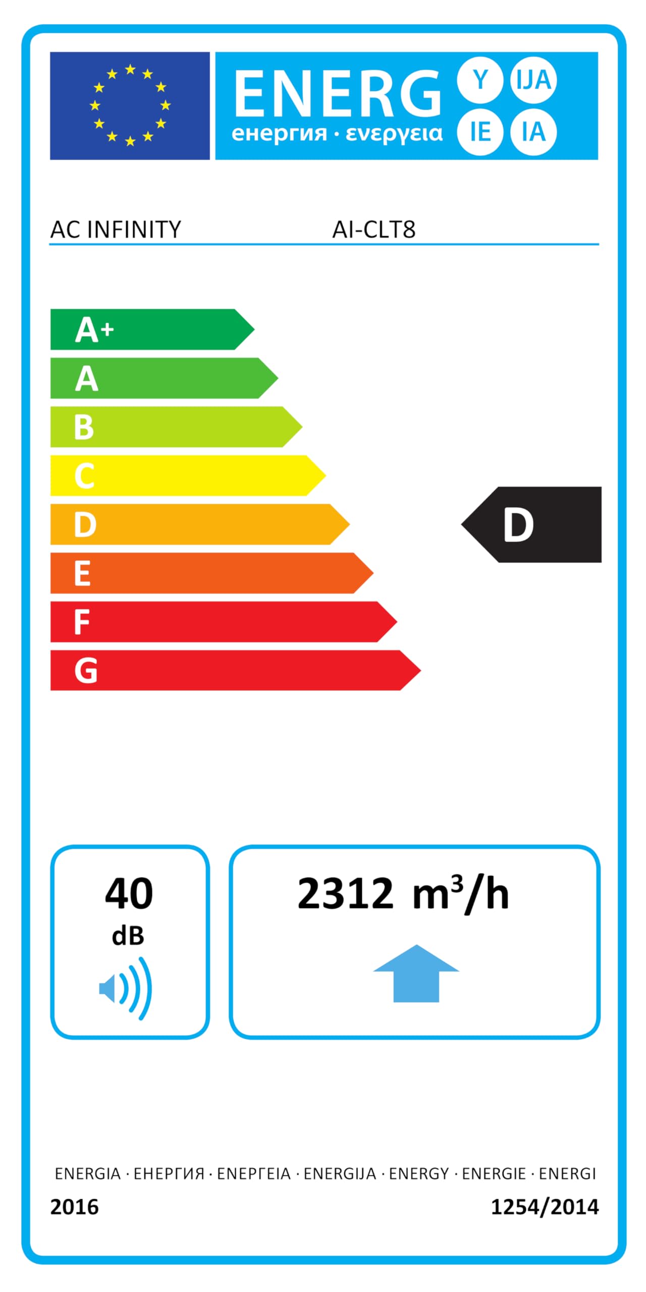AC Infinity CLOUDLINE PRO T8 - 8