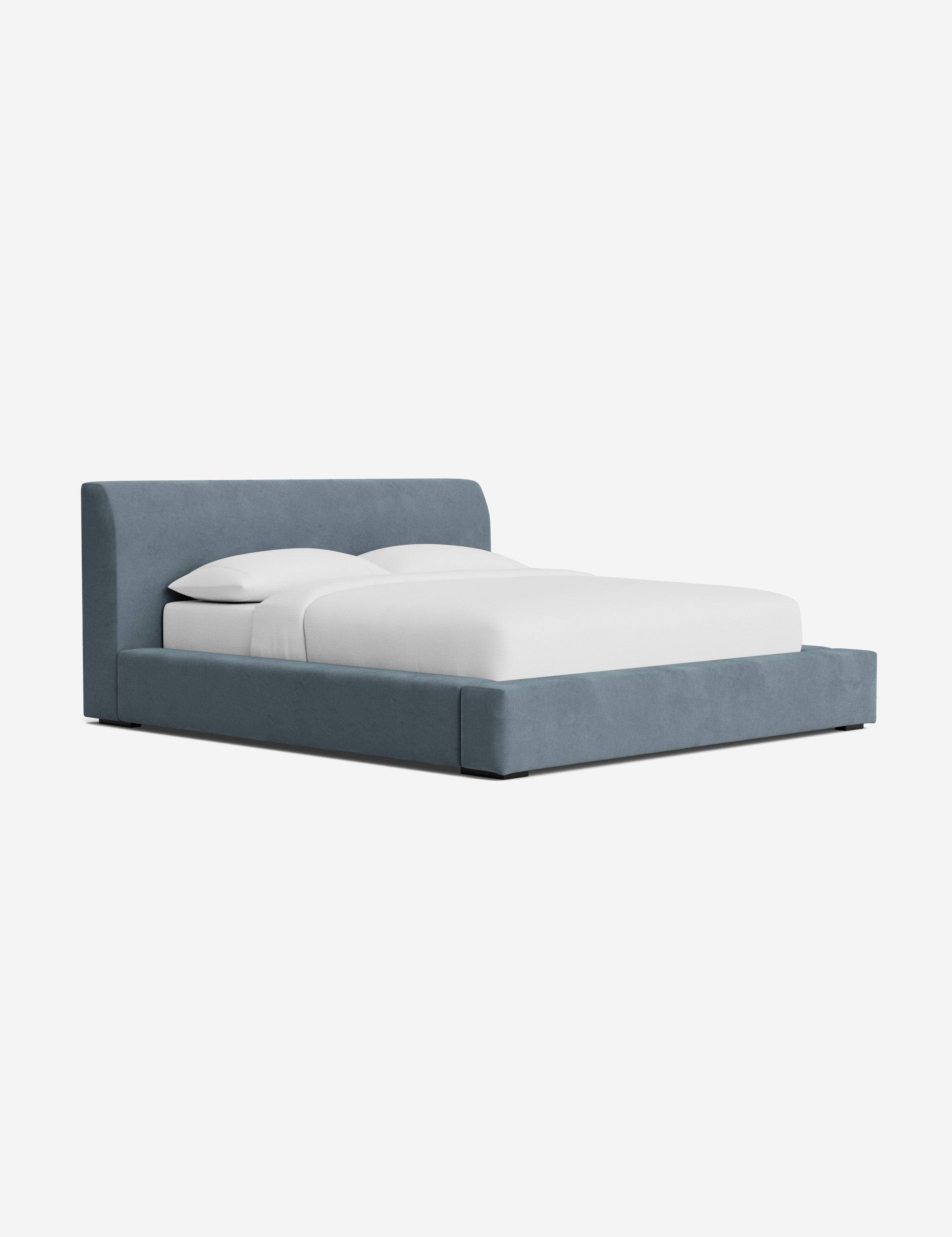Clayton Platform Bed Frame - Queen Size, Modern Minimalist Wooden Bed with Sturdy Slat Support - Perfect for Bedroom, Guest Room, or Studio Apartment