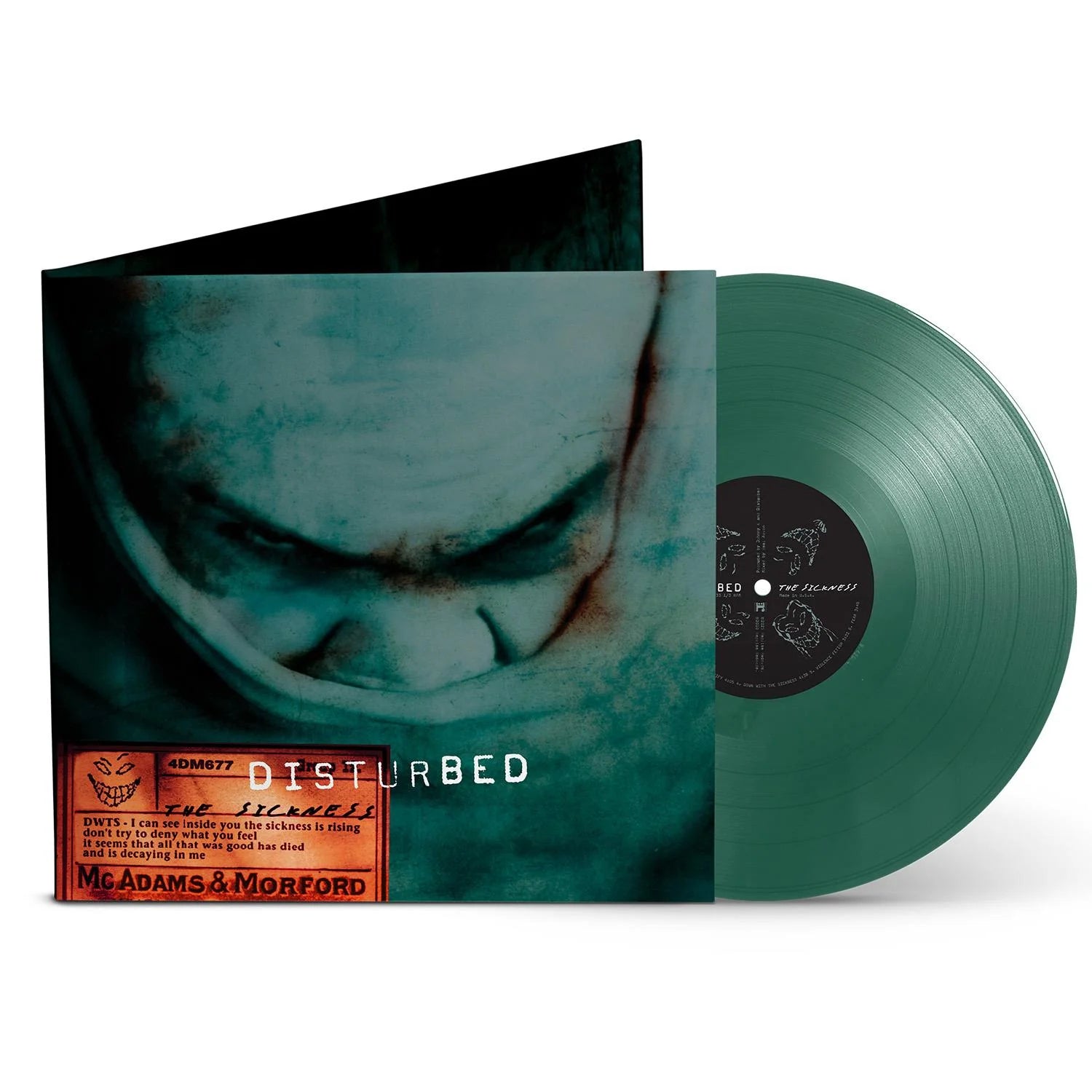 Disturbed - The Sickness (Limited Edition Green Vinyl LP) | Heavy Metal Music Album for Collectors & Audiophiles | Perfect for Home Listening, Music Parties & Vinyl Collections