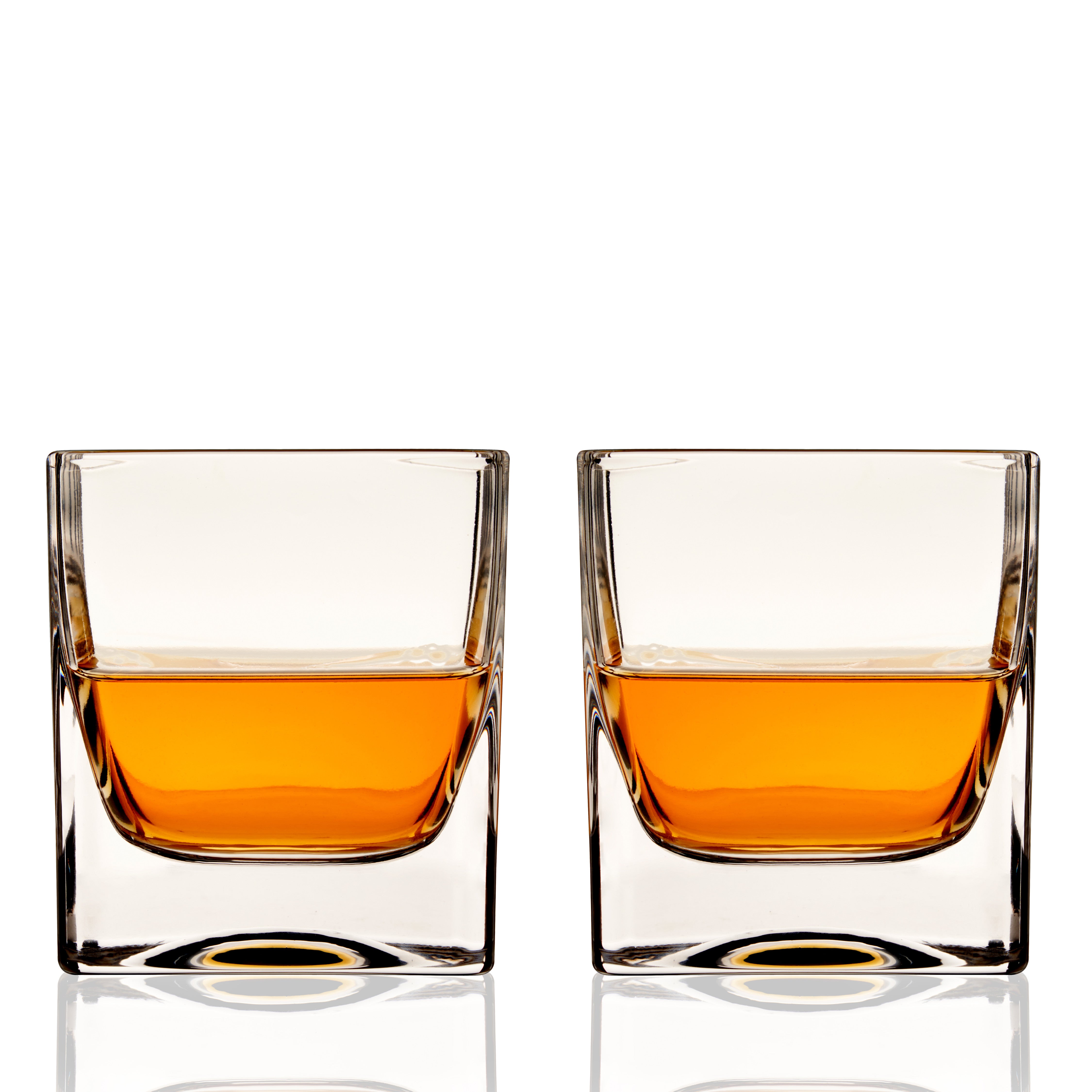 Premium Braque Crystal Whiskey Glasses - Set of 4 Elegant Lead-Free Rocks Glasses for Bourbon, Scotch & Cocktails - Perfect for Home Bar, Gifts & Entertaining