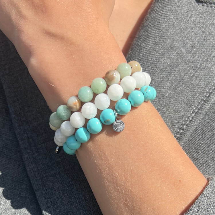 Healing Bracelet Pack - Natural Stone Energy Bracelets for Stress Relief & Positive Energy - Perfect for Meditation, Yoga & Daily Wellness