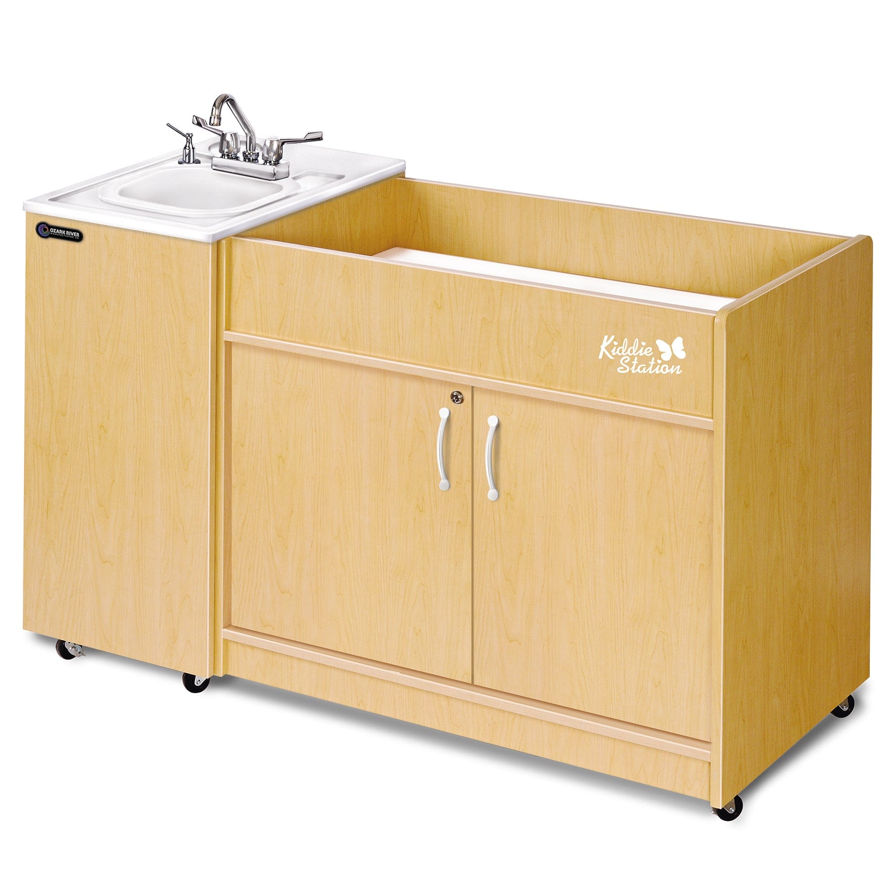 Ozark River Kiddie Station Baby Changing Table with Built-in Sink - Perfect for Daycares, Nurseries & Home Baby Care Rooms
