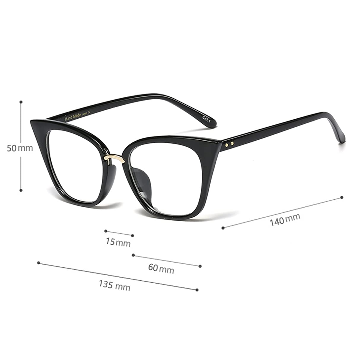 ZUVGEES 2 Pack Women's Cute Oversized Cat Eye Blue Light Blocking Reading Glasses - Computer Readers for Women - Perfect for Office Work, Screen Time & Reading Books
