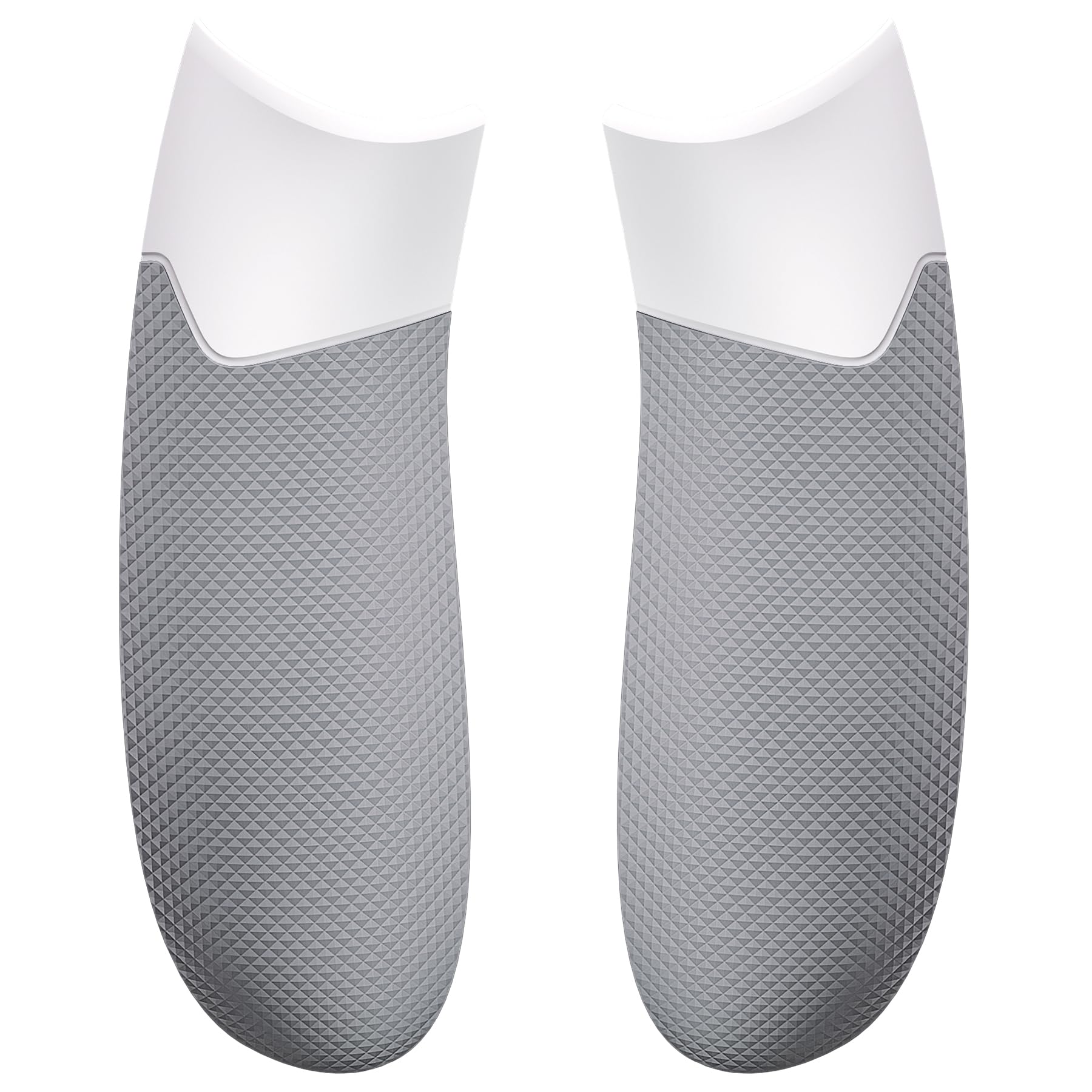 eXtremeRate Rubberized Grip Case & Side Shell Cover for Xbox Series X/S Controller - DIY Replacement for Xbox Core Controller Model 1914 (White Gray) - Perfect for Gaming, Streaming & Competitive Play - NOT Included Controller