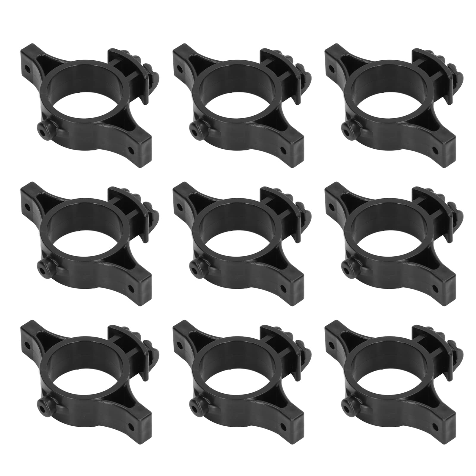 50pcs Black Electric Fence Insulators with 3.2cm Hole - Heavy Duty Pulse Fence Terminal Rod Insulators for Farm, Ranch & Livestock Containment - Weatherproof & Durable for Outdoor Use