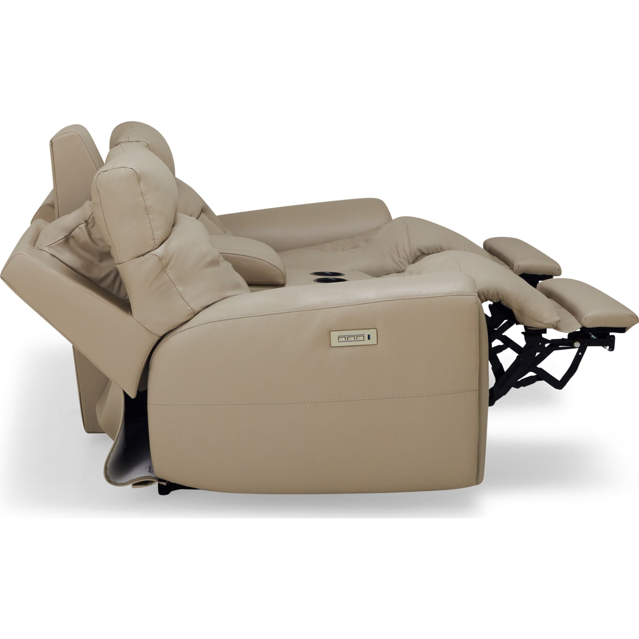 Aedon Power Reclining Loveseat with Adjustable Headrest & Lumbar Support - Modern Comfort for Living Room, Home Theater & Small Spaces - Bali Harvest Collection