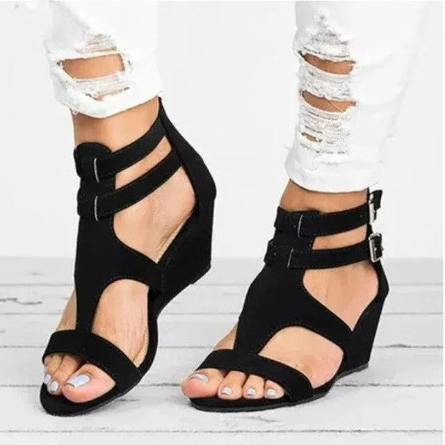 Comfortable Strap Wedge Sandals for Women - Stylish Summer Casual Shoes with Arch Support | Perfect for Beach, Vacation & Everyday Wear