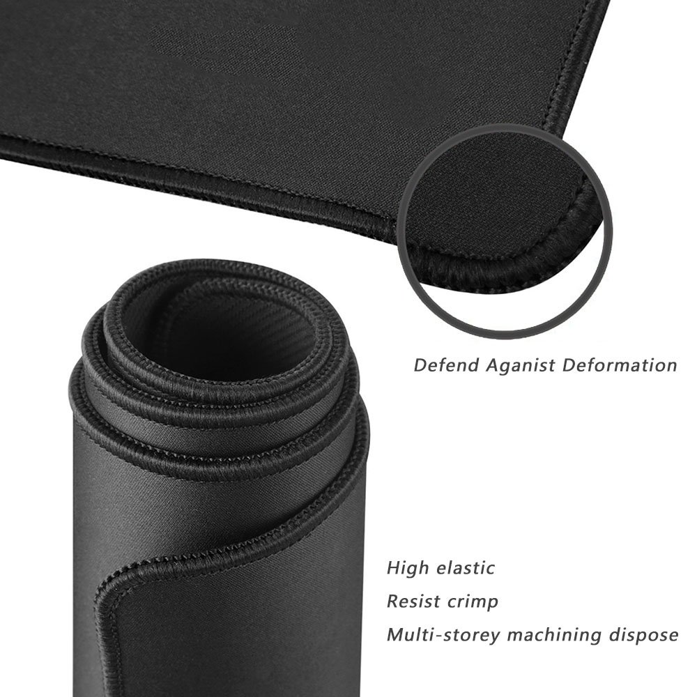 Extra Large Gaming Mouse Pad 27.5 x 30 Inches - Non-Slip XXL Mouse Mat for PC, Laptop & Office Work - Perfect for Gamers, Graphic Designers & Professionals (Black) | Ideal for Esports, Home Office & Computer Workstations
