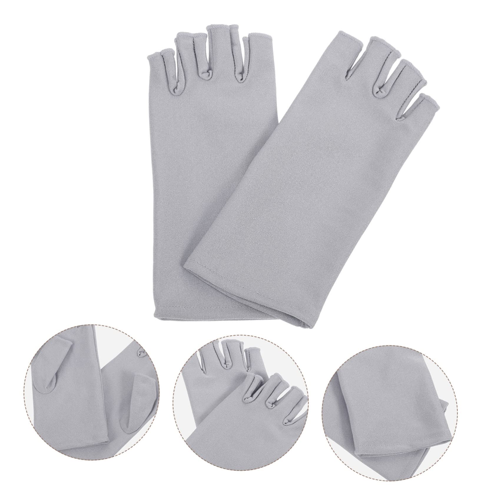 UV Protection Fingerless Gloves for Women - 2 Pairs Sun Blocking Outdoor Gloves for Cycling, Driving, Gardening & Daily Sun Protection