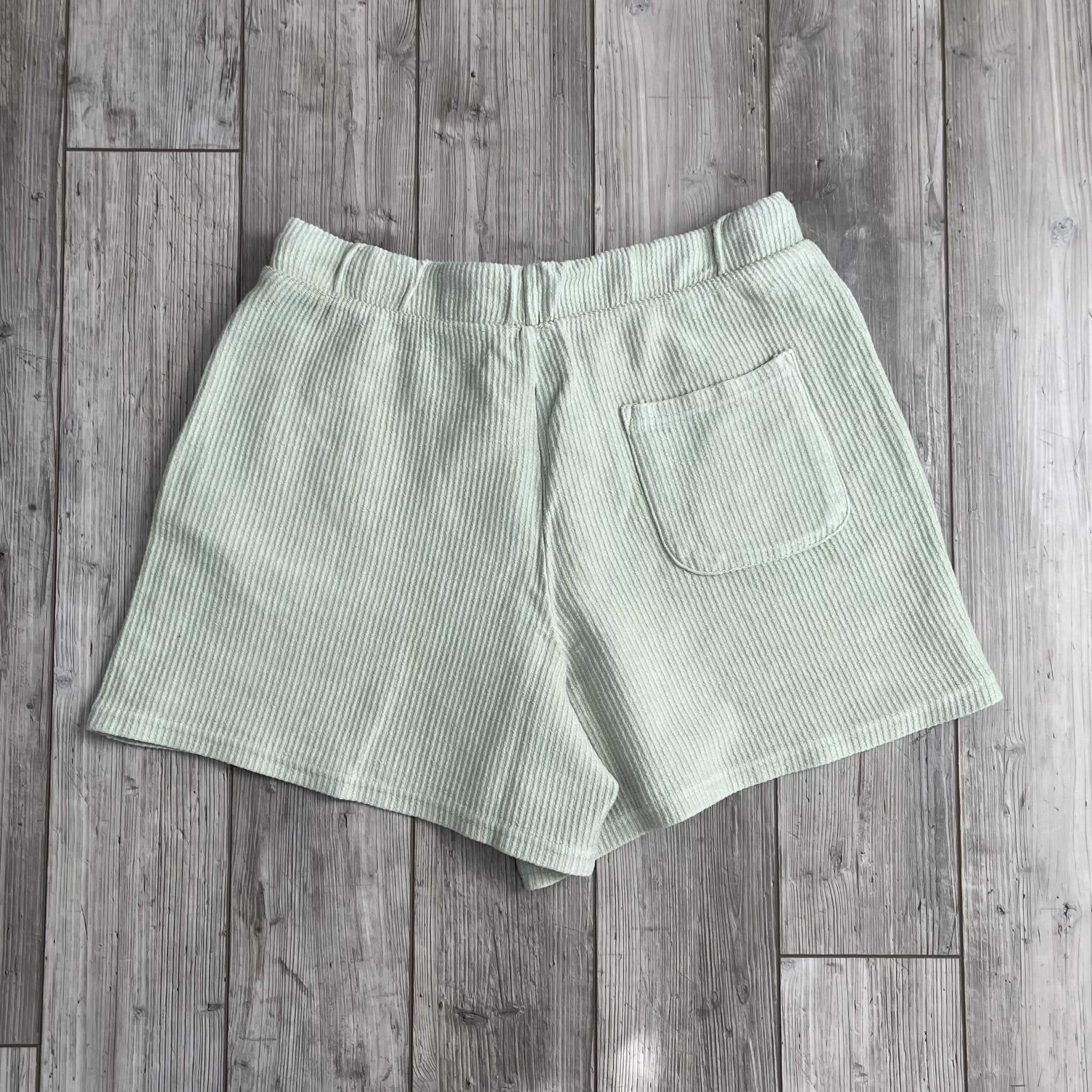 Men's Sage Green Corded Shorts - Comfortable Casual Summer Shorts for Outdoor Activities, Hiking, and Travel