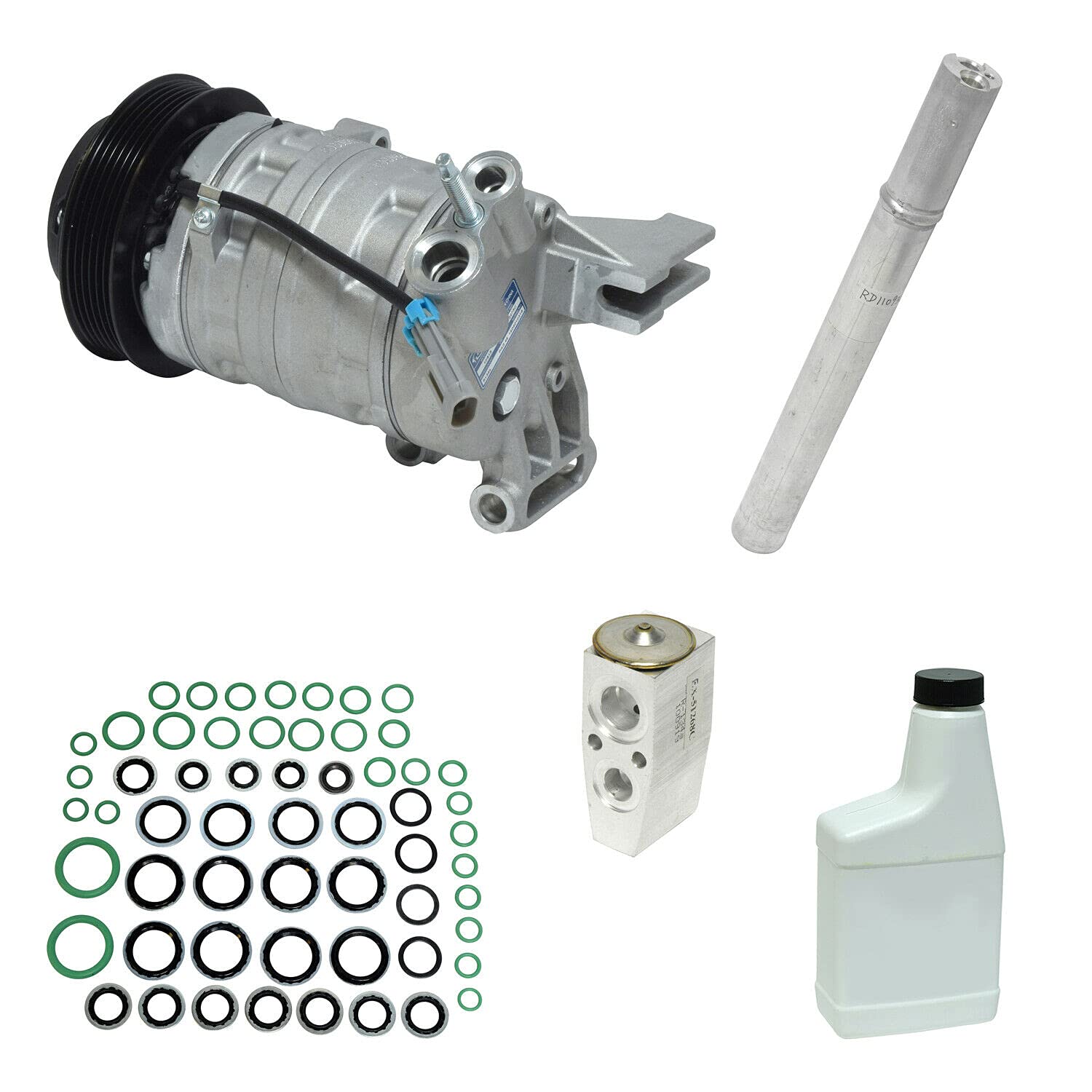 A/C Compressor and Component Kit for Chevy Equinox & GMC Terrain - Replacement AC Parts for Cooling System Repair | Perfect for Summer Driving & Road Trips