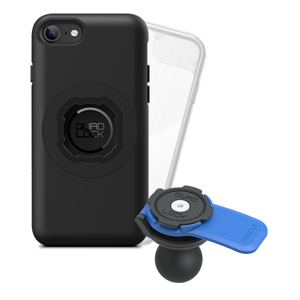 1 Ball Motorcycle Phone Mount Kit - Universal Adjustable Handlebar Holder for iPhone & Smartphones - Perfect for GPS Navigation & Hands-Free Riding