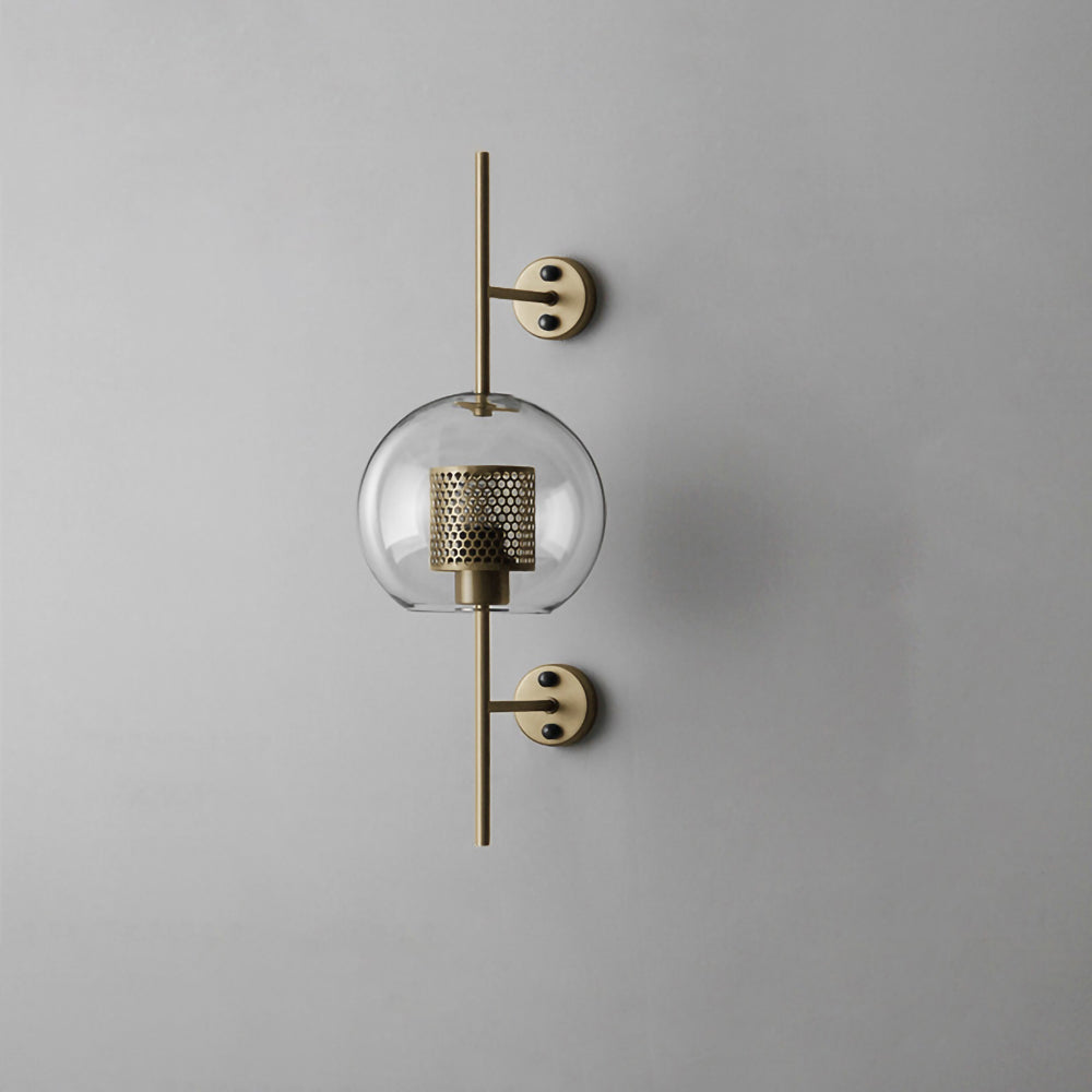 Chiswick Glass Wall Lamp - Modern LED Sconce Light for Living Room, Bedroom, and Hallway - Elegant Home Decor Lighting Fixture