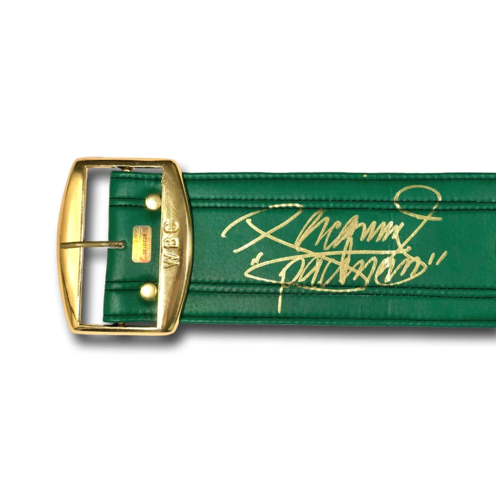 Authentic Manny Pacquiao Signed WBC Championship Boxing Belt with COA - Collectible Sports Memorabilia for Boxing Fans, Man Cave Decor, and Gift for Fight Enthusiasts