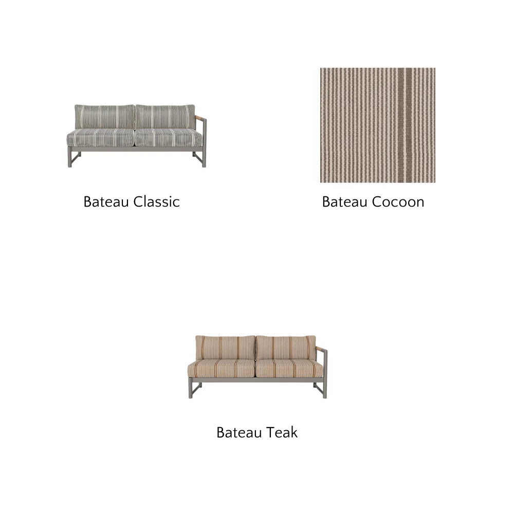 Breeze XL Outdoor Patio Loveseat with Right Arm - Perfect for Gardens, Decks, and Poolside Relaxation