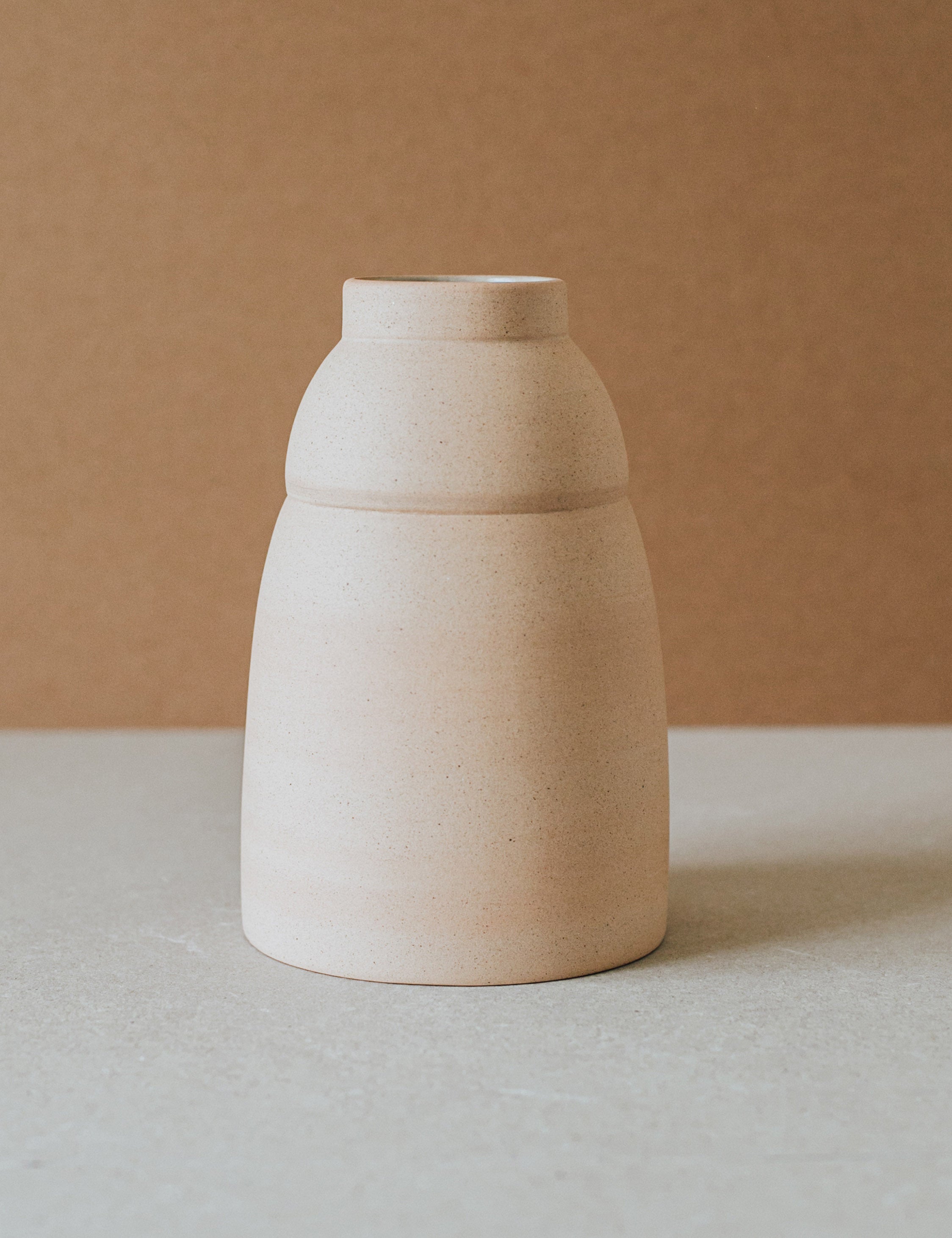 Al Centro Ceramica Chubby Vase - Handmade Ceramic Home Decor for Living Room, Bedroom & Office