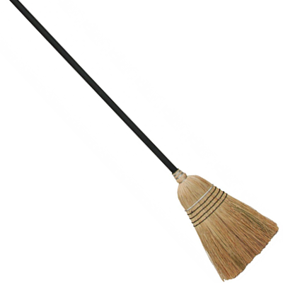 Premium Corn Broom for Home & Kitchen Cleaning - Natural Corn Straw Bristles for Indoor & Outdoor Use - Durable & Eco-Friendly Sweeping Tool for Floors, Garages, and Patios