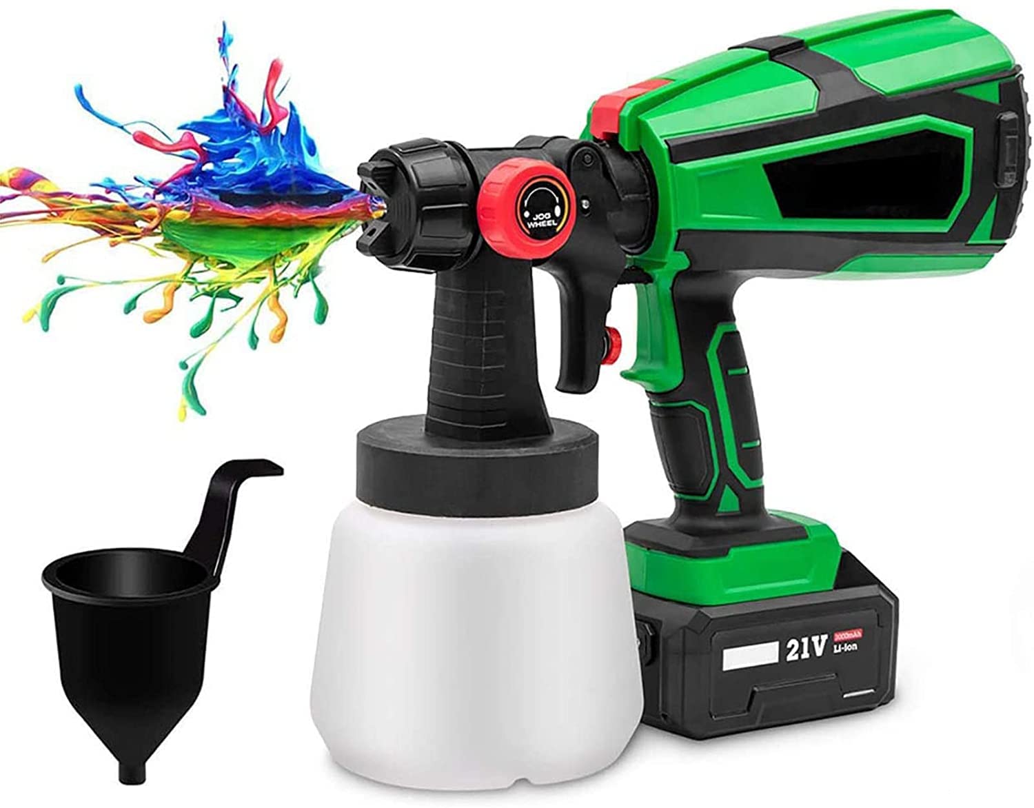 AWJCB Electric Paint Sprayer - 1000ml Detachable Container, 3 Spray Patterns for Walls, Ceiling, Furniture & Fence Painting | Perfect for Home DIY Projects, Interior Decoration & Professional Use
