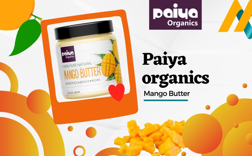 Organic Deodorized Indian Mango Butter - 200g | Natural Skin & Hair Moisturizer with Antioxidants | Perfect for DIY Beauty Products, Body Creams & Lip Balms | Vegan & Cruelty-Free Skincare Solution