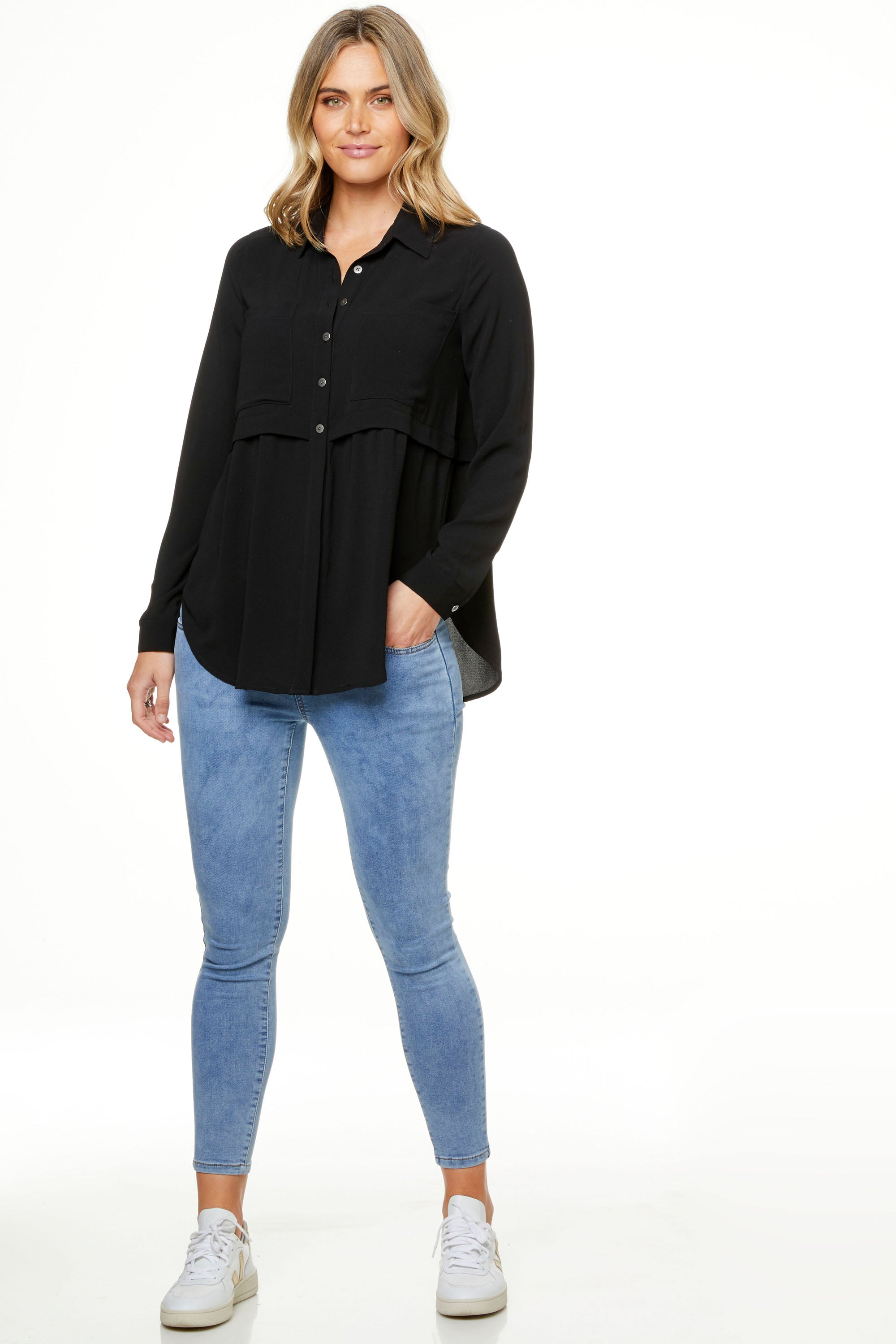 Love Story Blouse - Romantic Floral Print Women's Top for Date Night & Special Occasions