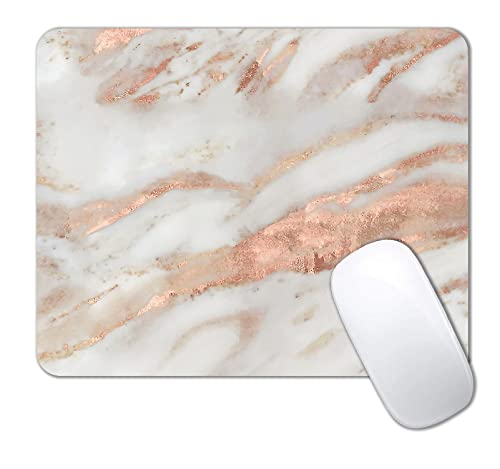 White and Rose Gold Marble