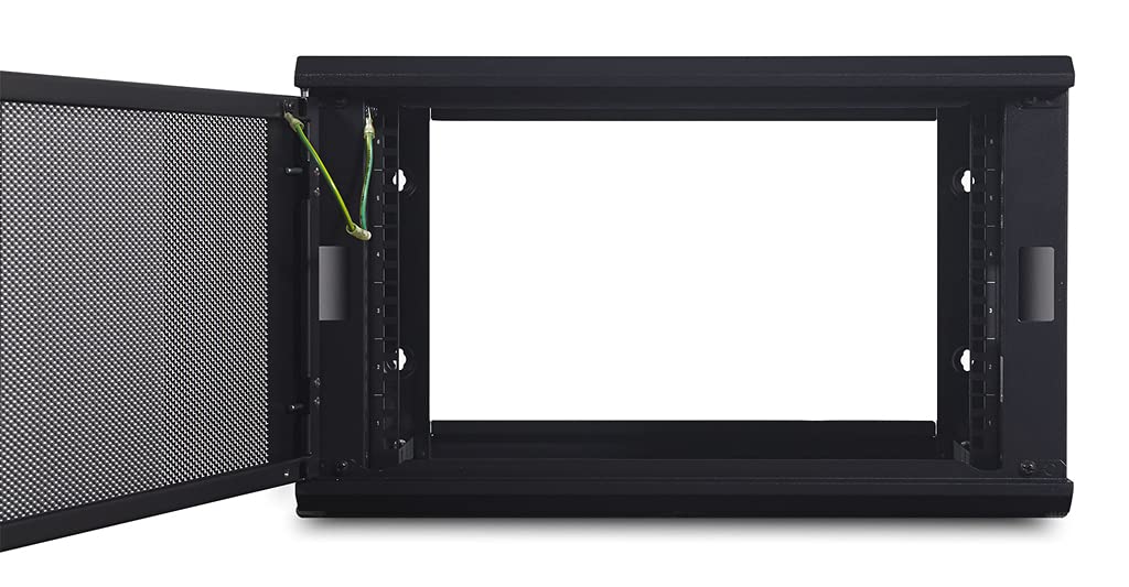 APC NetShelter 6U Wall Mount Rack Enclosure Server Cabinet - AR106 (Unassembled) | Network Equipment Storage & Data Center Organization