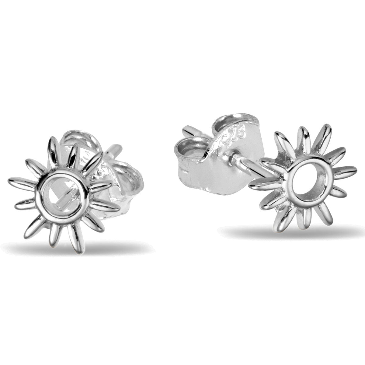 Dainty Open Sunshine Stud Earrings - Gold Plated Floral Design for Women | Perfect for Everyday Wear, Parties & Gifts