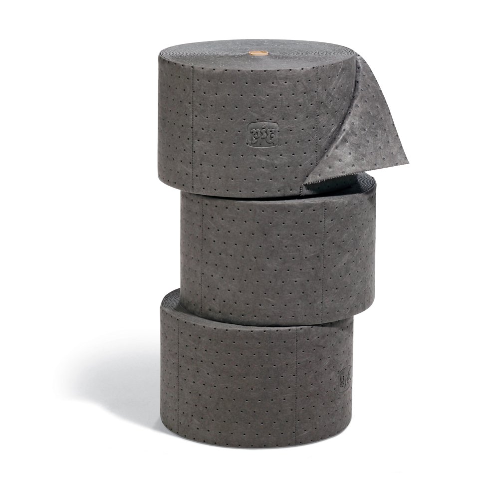 PIG Heavy-Duty Absorbent Mat Roll - 3 Pack, 10