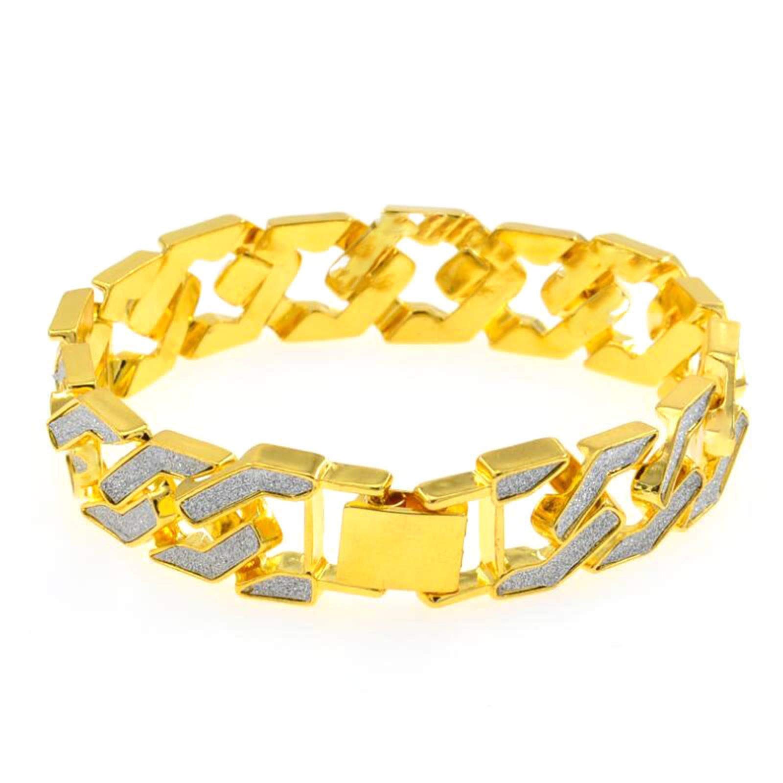 Stainless Steel Men's Chain Bracelet - Trendy Hip Hop Wrist Bangle for Men | Durable & Stylish Jewelry for Casual Wear, Parties & Gifts