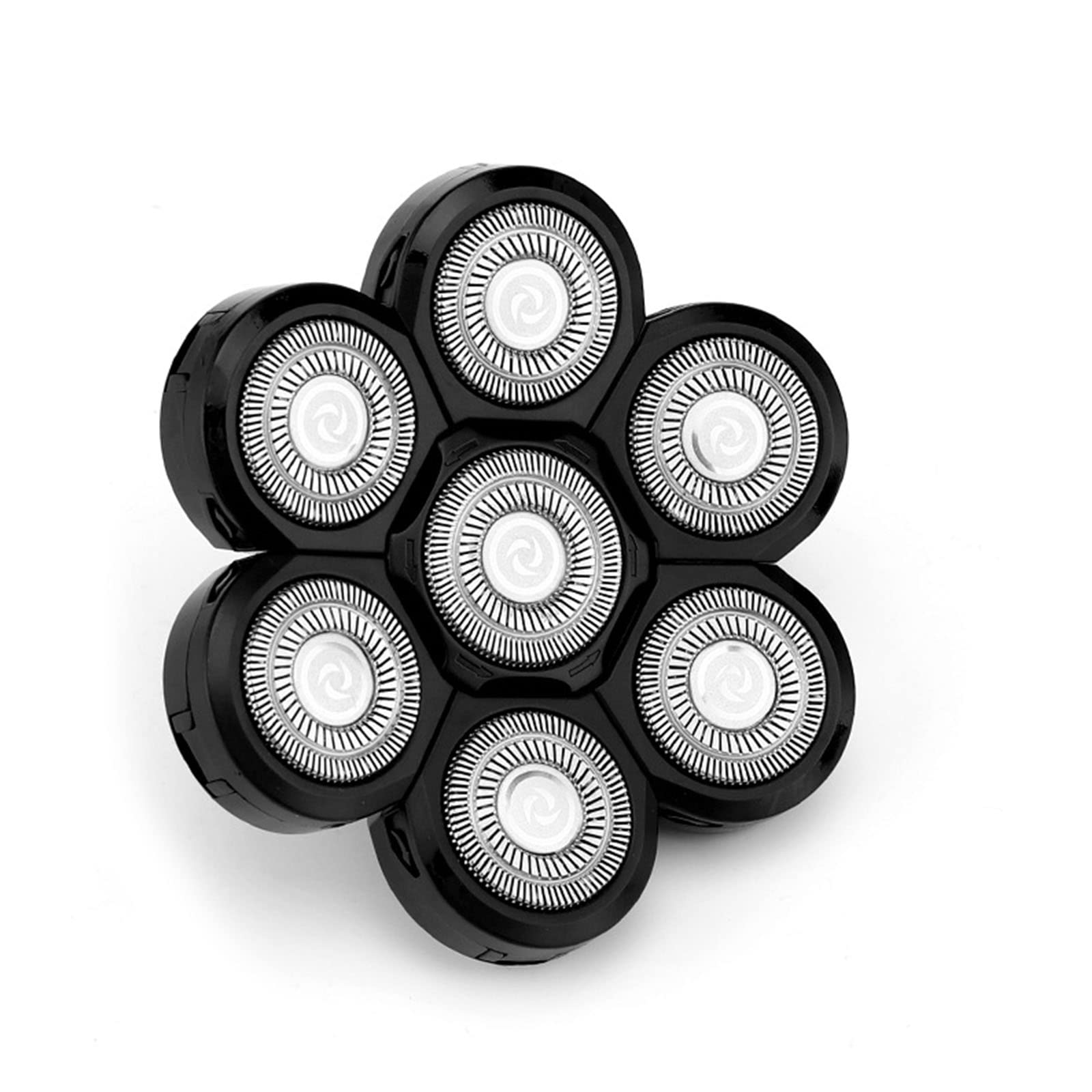Professional Double-Ring Electric Shaver Replacement Heads for Bald Men - 5/6/7/8 Heads Compatible with Electric Shavers - Perfect for Smooth Head Shaving at Home or Travel