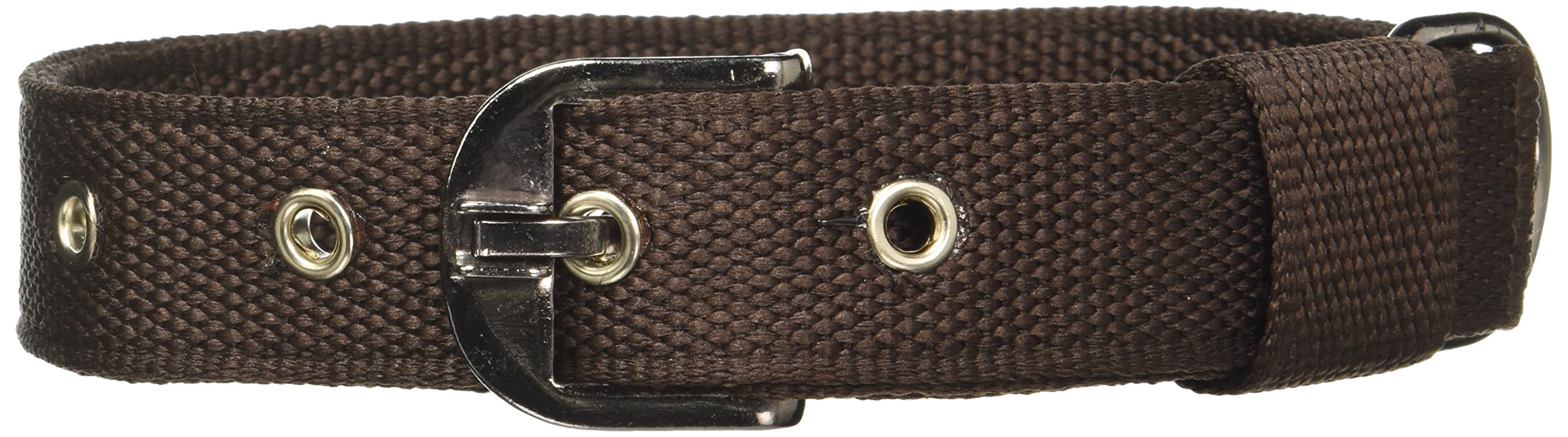 Durable Polyester Dog Collar for Small & Medium Dogs - Adjustable & Comfortable, Brown (32mm) - Perfect for Daily Walks, Training & Outdoor Adventures
