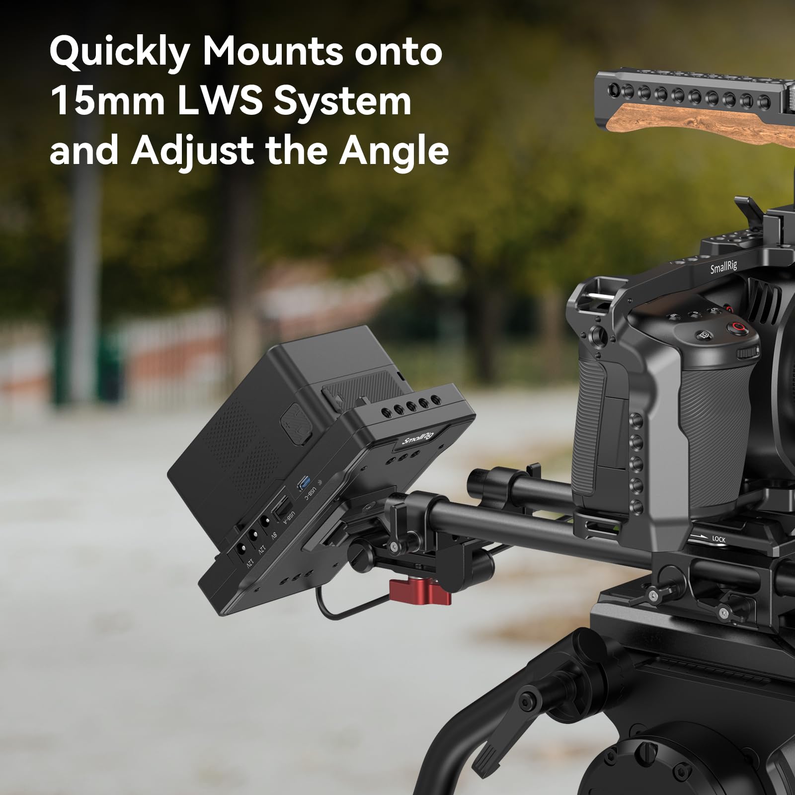 SmallRig V Mount Battery Adapter Plate with PD 65W USB-C Fast Charger, QC Protocol USB-A, D-TAP, 8V & 12V DC Output - Compatible with Sony Canon DSLR Cameras & Camcorders - Perfect for Professional Video Shooting, Live Streaming & On-Location Power Supply