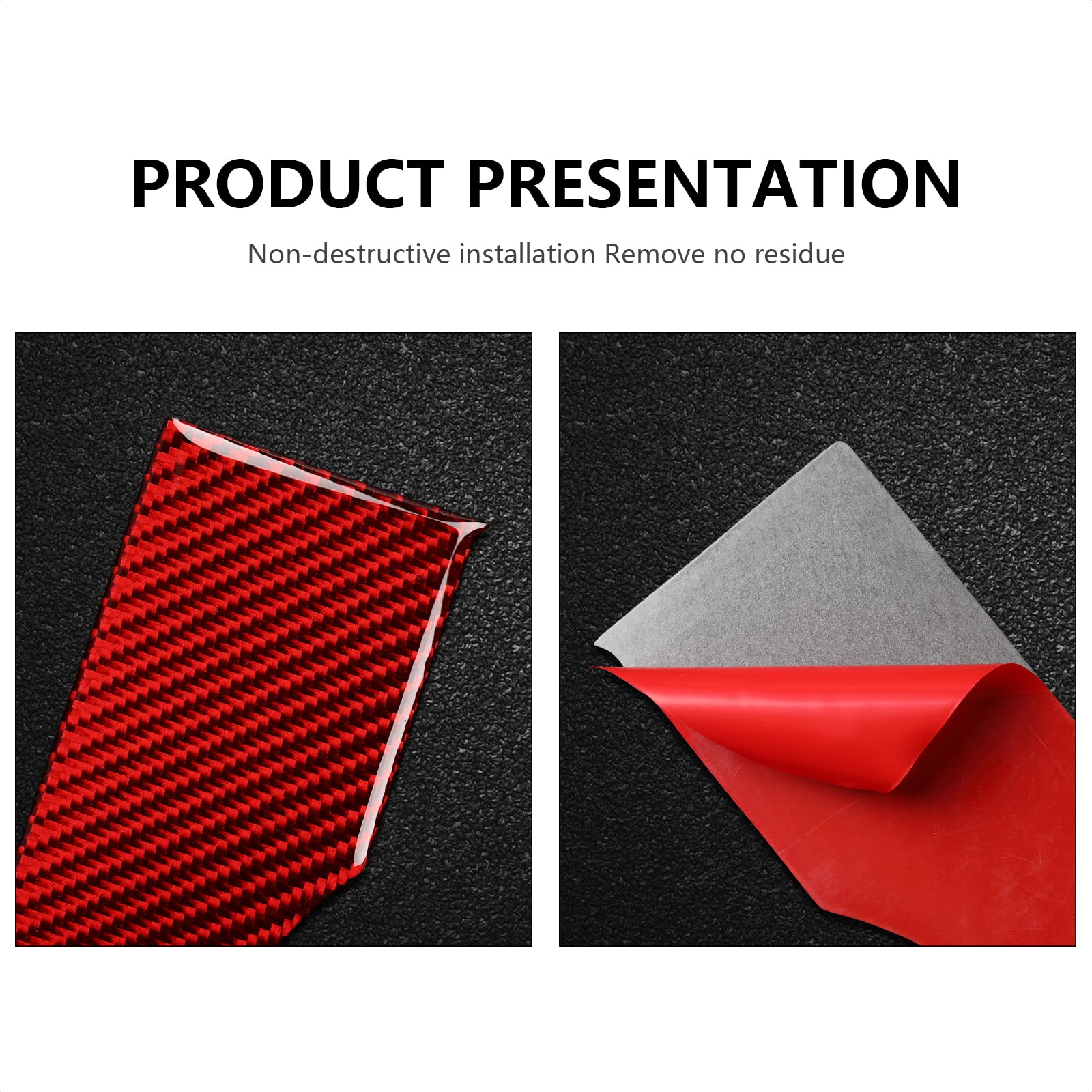 Carbon Fiber Shift Panel Sticker for Ford Mustang GT & Shelby (2005-2009) - Interior Gear Box Decoration Accessories - Upgrade Your Muscle Car's Dashboard Style