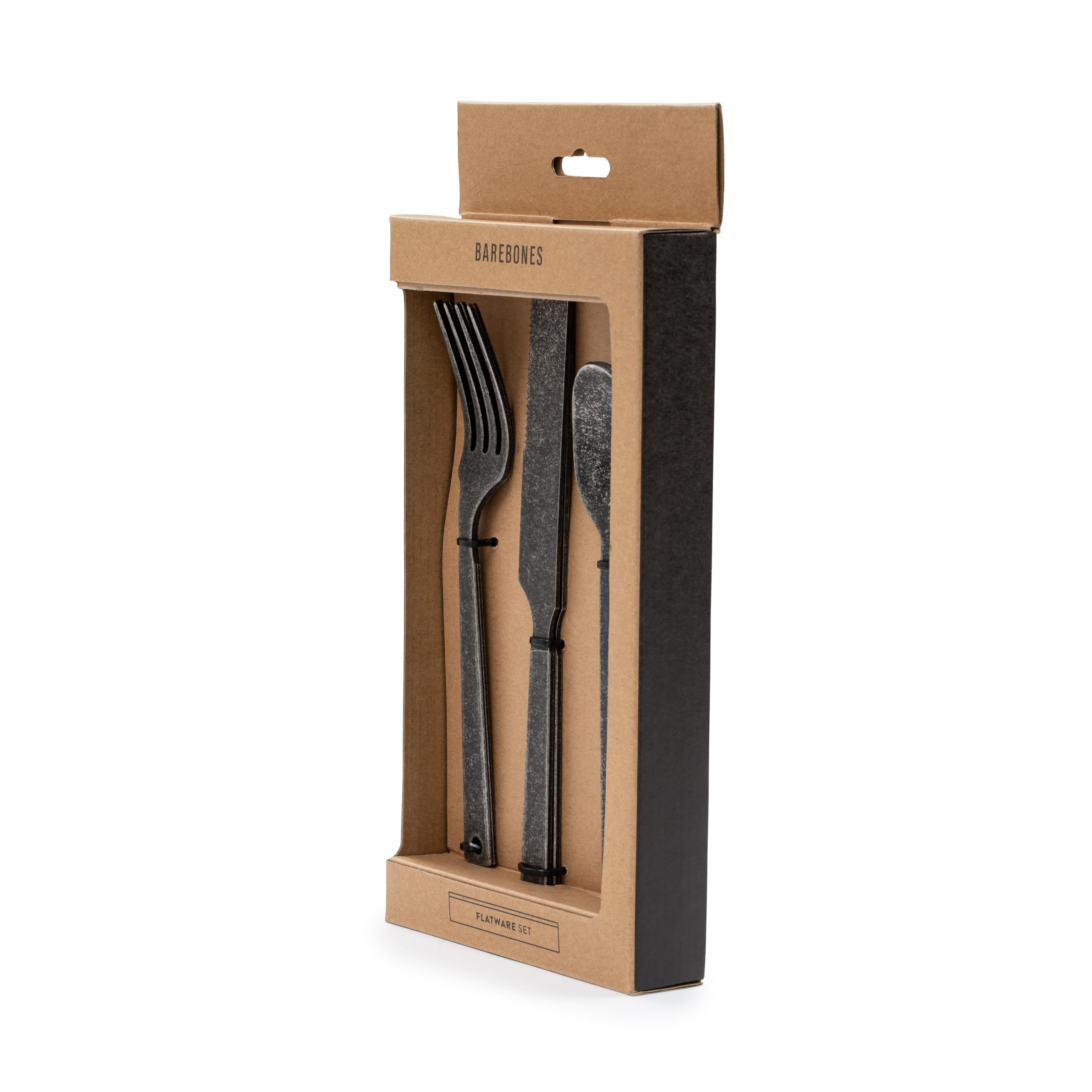 Premium Stainless Steel Flatware Set - 6-Piece Matte Black Silverware for Camping & Formal Dining - Includes Forks, Knives & Spoons - Durable Cutlery for Outdoor Adventures & Elegant Dinner Parties